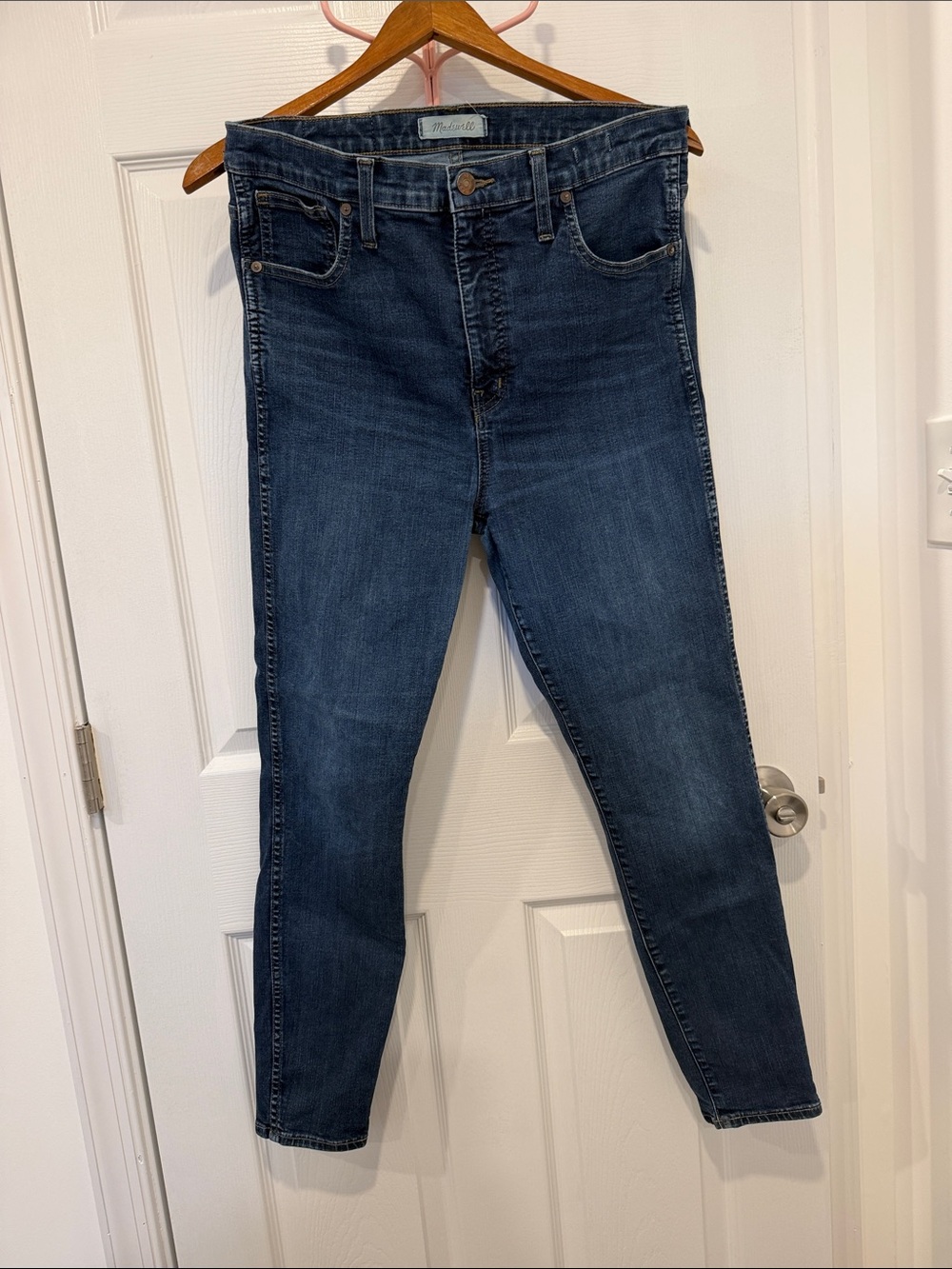 Madewell 10" High-Rise Skinny Jeans Dark Indigo Wash Size 31 / 12
